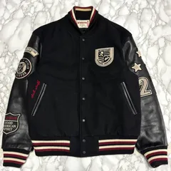 【80s McGREGOR】レザースタジャン　本革　短丈 vintage 古着 McGREGOR - マクレガー 90s オールド スタジャン S レッド