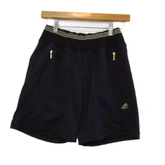 アディダス ショートパンツ ボトムス キュロット スポーツウエア レディース Mサイズ ブラック adidas 【中古】