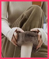 【スタッフおすすめ！】 裏起毛 コーデュロイパンツ レディース冬 カジュアルパンツ黒/楽ちんパンツ 美脚/着やせゆったり厚手 暖かい 裏起毛パンツ ウエストゴム 防 おすすめ おしゃれ　かわいい　人気 6QIYU-001