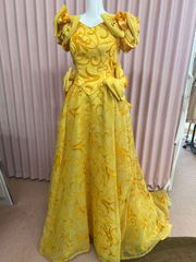 貸衣装処分品　 カクテルドレス カクテルドレスキイロ 9T