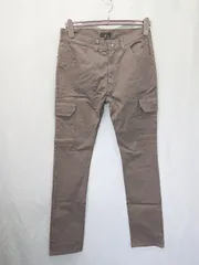 ◇ Θ ◎ ●未使用● ZIP FIVE ジップファイブ タグ付き サイドポケット カーゴパンツ サイズL ブラウン メンズ E  【1505290033114】