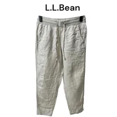 L.L.Bean レディース カジュアル リネンパンツ 9-66CM　M　エルエルビーン