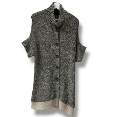 新品 未使用品 タグ付き verseau ヴェルソー モヘヤ半袖カーディガン サイズ42 グレー 羽織 ウール ナイロン モヘヤ ロング丈 半袖 軽い レディース 春 ゴーゴー古着久喜倉庫店　北鴻草220