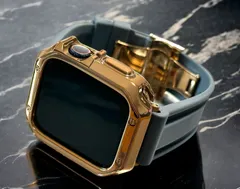 ローズゴールド&グレー　アップルウォッチ ラバーベルト カバー　ケース メンズ レディース 38mm 40mm 41mm 42mm 44mm 45mm　メンズ レディース スポーツApple Watch バンド