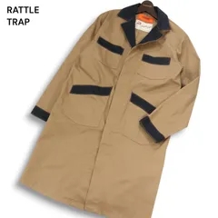 【美品】UNIVERSAL OVERALL × RATTLE TRAP ユニバーサルオーバーオール × メンズビギ 別注★ ショップコート Sz.S メンズのサムネイル