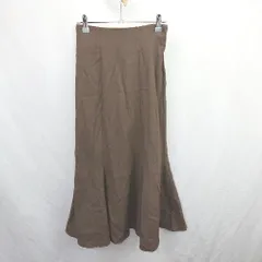 ◇ Θ w closet ダブルクローゼット ロング マーメイド スカート サイズF ブラウン系 レディース E  【1506230021116】