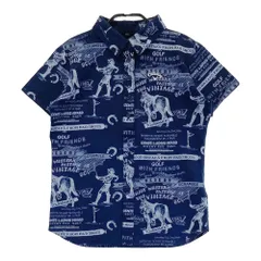 サイズ：L CALLAWAY キャロウェイ  半袖ポロシャツ 総柄 ネイビー系 [240101350571]# ゴルフウェア レディース ストスト