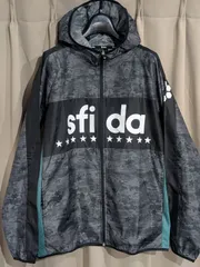 美品 sfida スフィーダ ウィンドブレーカー パーカー S 迷彩 トレーニングジャケット
