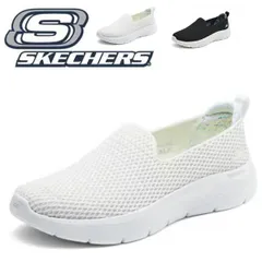 スリッポン レディース スケッチャーズ スニーカー 厚底スリッポン 紐なし skechers スニーカー メッシュスリッポン 疲れない靴 軽量 シューズ おしゃれ WOMEN'S GO WALK 124834