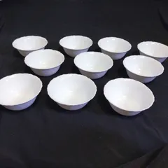 arcoroc france 皿 白 ホワイト 10個セット
