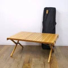 CAPTAIN STAG × 村の鍛冶屋 オリジナル木製ロールテーブルで
