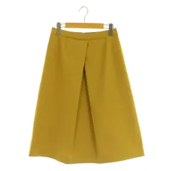 マッキントッシュ ロンドン MACKINTOSH LONDON タックフレアスカート ロング 38 マスタード /MY ■OS