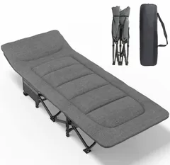 【ラスト1点】おりたたみべッド収納便利 耐荷重200kg キャンプベッド アウトドアベッド こっと 軽量 通気性 防水 (グレー) 折りたたみベッド コット 簡易ベッド 折り畳み式ベッド ATORPOK