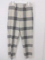 ◇ apart by lowrys チェック ハイウエスト パンツ サイズM ベージュ ブラック キャメル系 レディース E  【1305010003133】