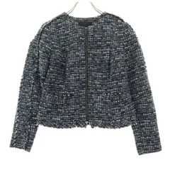 Banana Republic バナナリパブリック 長袖 ジャケット S ブラック系 ツイード レディース 古着