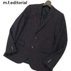 m.f.editorial タカキュー 通年 総裏 裏カモフラ柄 Marzotto生地 SUPER100'S ウール テーラード ジャケット Sz.Y5 メンズ 紺のサムネイル