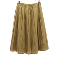 SM2 サマンサモスモス ミモレ丈 プリーツスカート F ブラウン サマンサタバサ レディース 古着