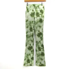 ザラ フレアパンツ ストレッチ ボトムス レディース USA XSサイズ グリーン系 ZARA 【中古】