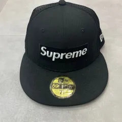 Supreme Box Logo Mesh Back New Era Cap ボックスロゴ メッシュキャップ シュプリーム ブラック 57.7cm 91961A1のサムネイル