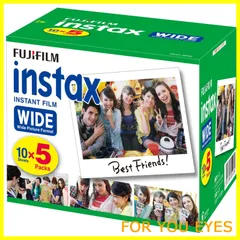 【数量限定】富士フイルム(FUJIFILM) インスタントカメラ ワイド用フィルム 50枚入 INSTAX WIDE K R 5