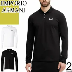 エンポリオ アルマーニ EMPORIO ARMANI EA7 ポロシャツ メンズ 長袖 2025年秋冬新作 ロゴ ゴルフ 黒 白 ブラック ホワイト CORE IDENTITY STRETCH COTTON LS POLO SHIRT 8NPF15 PJVQZのサムネイル
