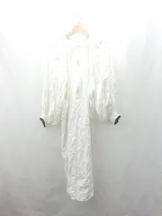 ◇ ⊇ apart by lowrys e/rm ボリュームスリーブ 長袖 ロング丈 ワンピース サイズF ホワイト ブラック レディース E  【1502180061332】のサムネイル