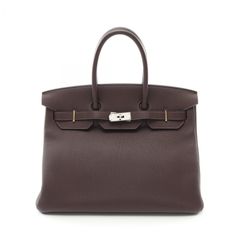 エルメス HERMES ハンドバッグ バーキン35 ショコラ レザー バーキン35 ショコラ レディース Used A