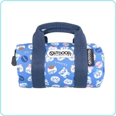 サンスター文具 ちいかわ ペンケース R.BOSTON OUTDOOR 28 A柄 S1428365 ブルー アウトドア ミニボストン ミニバッグ ペンポーチ ポーチ コラボ ハチワレ モモンガ