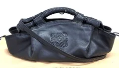 極美品✨ロエベ ナッパアイレ ハンドバッグ アナグラム レザー ブラック ロエベ ナッパアイレ レザー ハンドバッグ ブラック