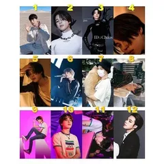 K-POP グッズ BTS JIMIN ジミン トレカ 風 フォトカード １２枚セット #オリジナル #メール便可 #バンタン #防弾少年団 ＃ARMY #JM #トレーディングカード