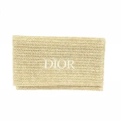 Christian Dior クリスチャンディオール クラッチバッグ ポーチ  DIORロゴ ノベルティ ストロー Dior BEAUTY    ベージュ レディース / 240001160577
