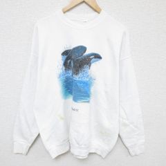 90s】 SeaWorld シャチ プリント スウェット 白 TULTEX - メルカリ