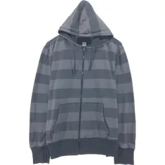 古着 オーシャンパシフィック Ocean pacific ボーダー柄 スウェットフルジップパーカー メンズL相当/eaa502287