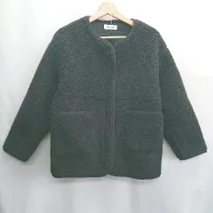 ◇ ⊇ aimoha アイモハ ボア 長袖 ブルゾン サイズM ブラック レディース E  【1502060044776】