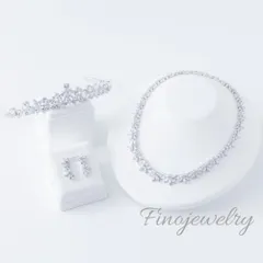 【ブランド公式】P009N002T006 3点セット ブライダルアクセサリー フィノジュエリー イヤリング ビジュー キュービック キュービックジルコニア ウェディング ブライダル 花嫁 結婚式 ウエディングアクセサリー 海外挙式 2次会 パーティー ゲスト