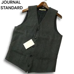 【新品 未使用】 JOURNAL STANDARD ジャーナルスタンダード 秋冬★ ウール混 ジレ ベスト Sz.M メンズ 灰 グレー