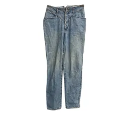 GUESS デニムパンツ W28 ライトブルー ゲス ジップアップ USA製 90s ジーンズ カジュアル コットン 古着卸 アメリカ仕入 2506-908のサムネイル