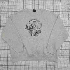 ◇ ⊇ LEYLINE レイライン 犬 長袖 プリントトレーナー サイズL グレー系 レディース E  【1508200023342】