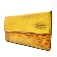 ルイヴィトン エピ 長財布 三つ折り ポルトフォイユ インターナショナル 黄 楽天市場】ルイ ヴィトン LOUIS VUITTON Wホック 三つ折り財布