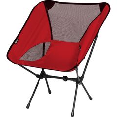 【大人気！】折り畳み椅子 キャンプ用品 イス 椅子 チェア キャンプ (レッド) アウトドア 折りたたみ ローチェア アウトドアチェア [ラドウェザー]