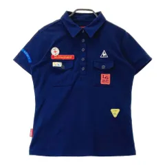 サイズ：L LE COQ GOLF ルコックゴルフ  半袖ポロシャツ  ネイビー系 [240101500630] ゴルフウェア レディース ストスト
