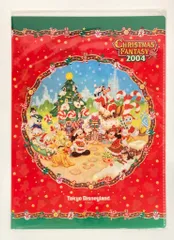 東京ディズニーランド クリアホルダー CHRISTMAS FANTASY サンタ&お菓子 2004