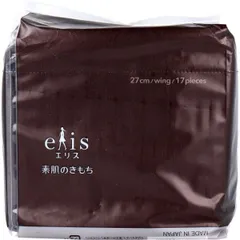 エリス 素肌のきもち超スリム シンプルデザイン 特に多い昼用 羽つき 27cm 17枚入