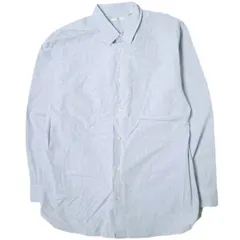 JIL SANDER x UNIQLO ジルサンダー ユニクロ 別注 +J スーピマコットンレギュラーフィットシャツ 長袖・チェック 331-436109 L BLUE トップス g17138
