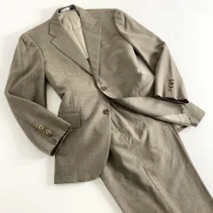 53e1 POLO by Ralph Lauren ポロバイラルフローレン 3B シングルスーツ セットアップ 上下 AB4(S相当) ブラウン メンズ 紳士のサムネイル