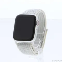 〔中古品〕 Apple Watch Series 4 Nike+ GPS + Cellular 40mm シルバーアルミニウムケース サミットホワイトNikeスポーツループ【297】