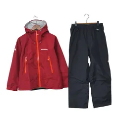 極美品 モンベル mont bell レインダンサー ジャケット パンツ 上下 セットアップ レインウエア 雨具 登山 アウトドア