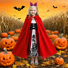 ハロウィン　子供用衣装　女の子用赤ずきん　マント付きワンピースセット　祭日パフォーマンス　コスプレ　衣装 cosplay ハロウィン仮装 2点セット 魔女 130cm 140cm 150cm 160cm170cm
