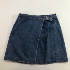 04w4145∞【中古】 Calvin Klein カルバンクライン オーバー スカート デニム サイズ8 ブルー 台形 CKL692-94W CK 【八王子店】