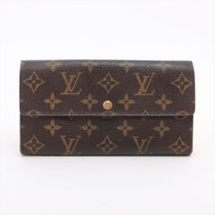 LOUIS VUITTON ルイ・ヴィトン モノグラム ポシェット･ポルトモネ･クレディ 長財布 M61726 ブラウン フランス製